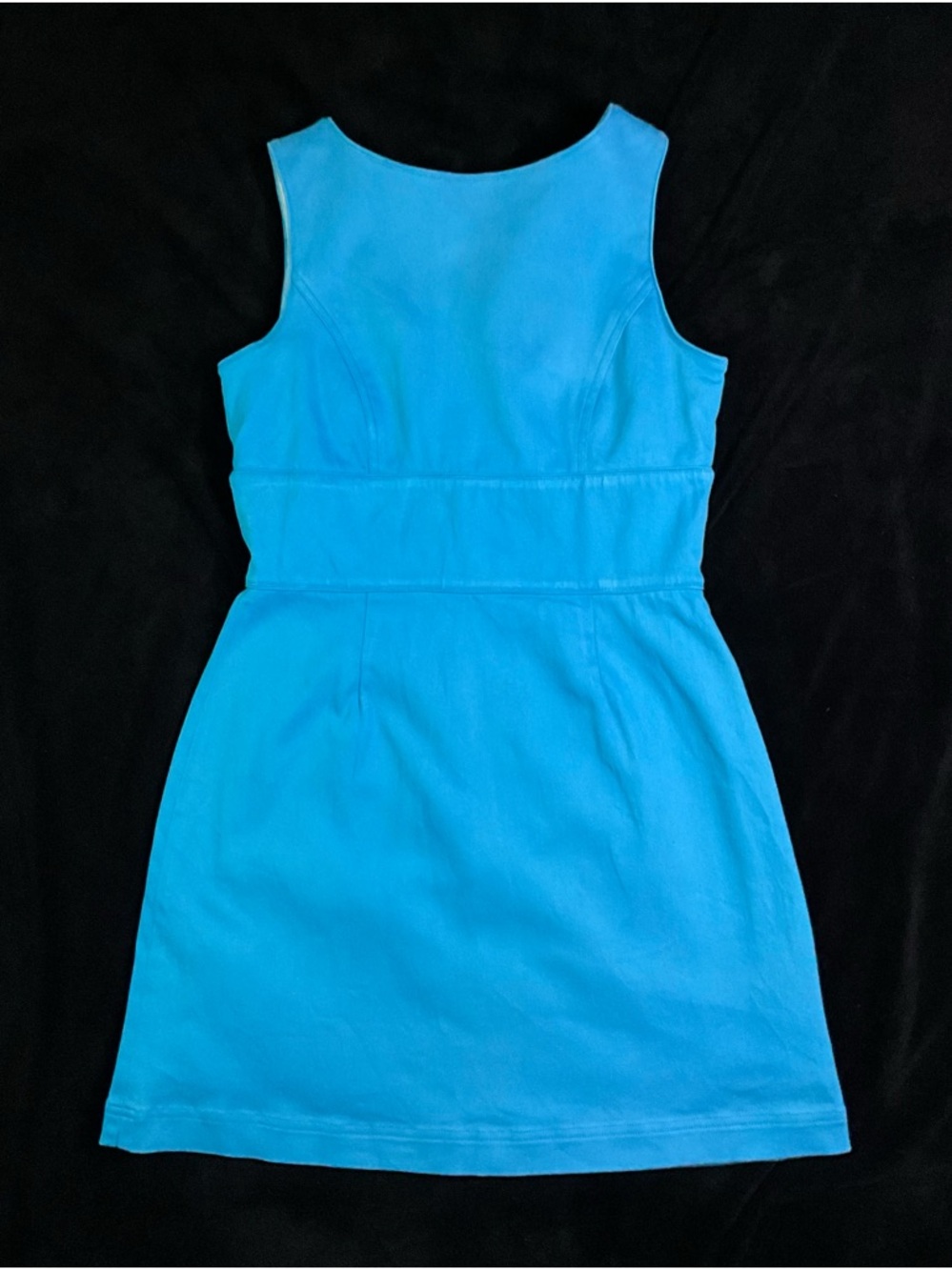 Vintage Lilly Pulitzer Bright Turquoise Sleeveless Mini Dress